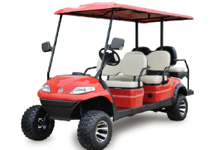 Гольфкар WattCar ATV 4+2 красного цвета